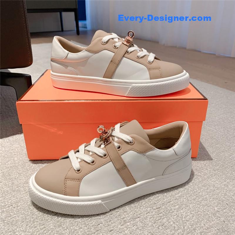 H**me5 british retro design white shoes