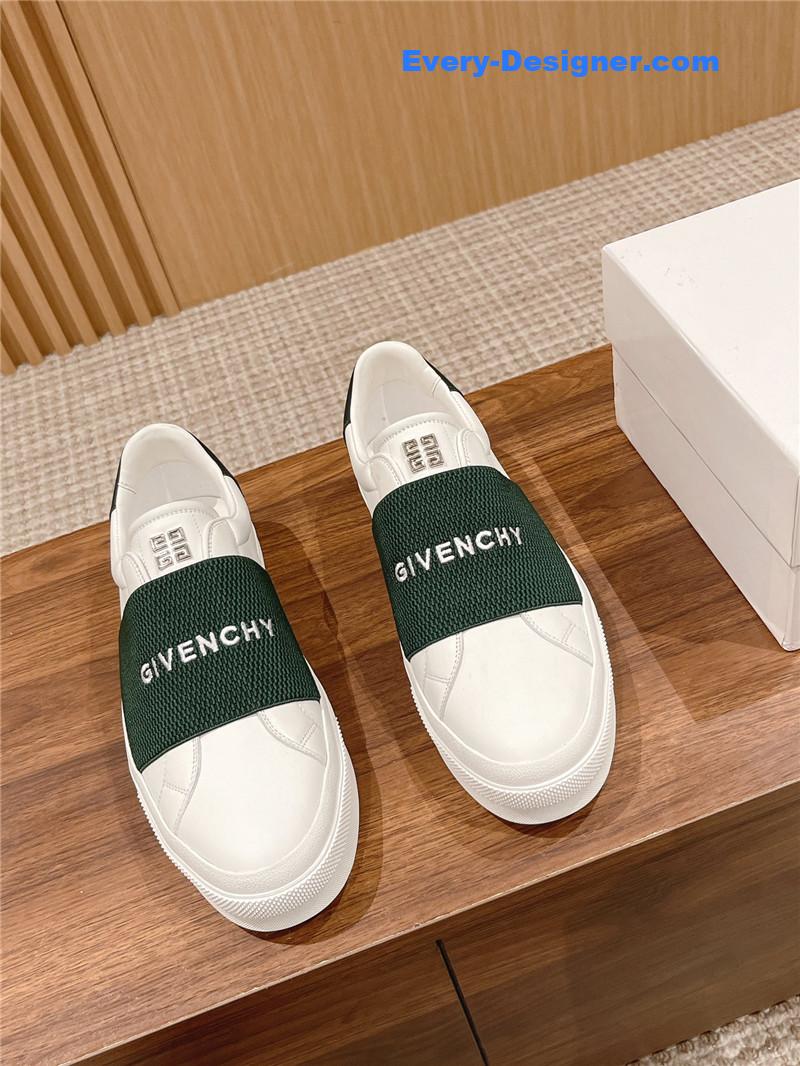 Givenchy Elastic Metal Buckle White Shoes