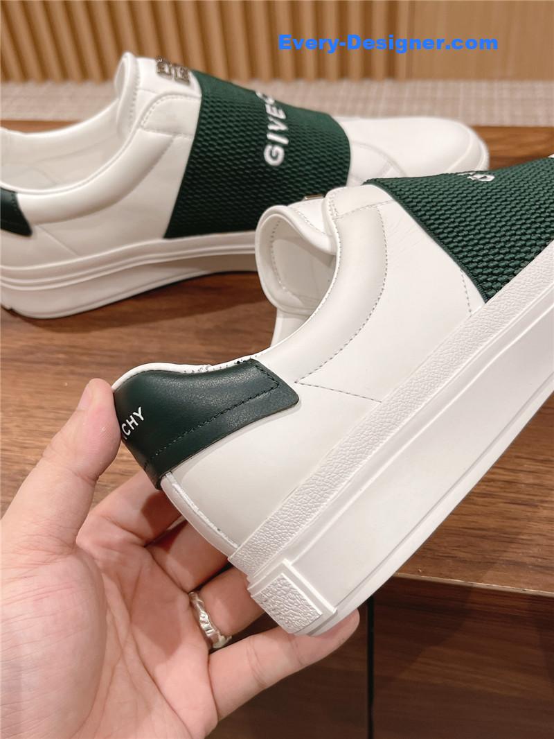 Givenchy Elastic Metal Buckle White Shoes