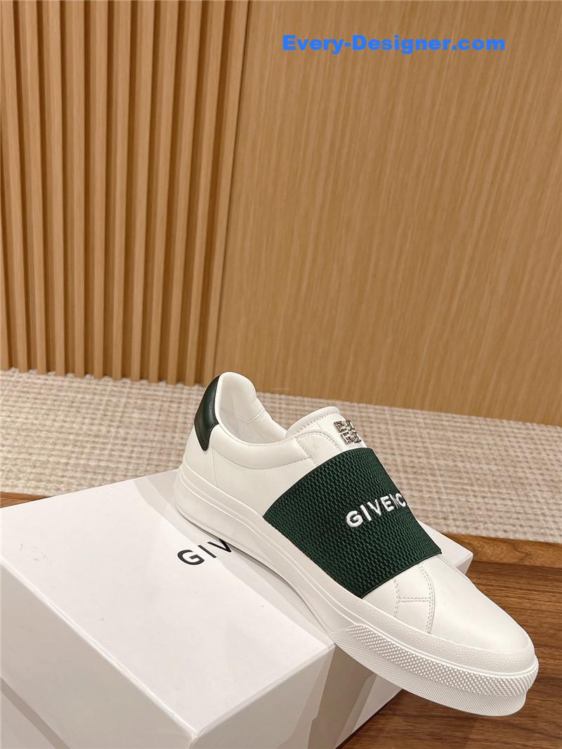 Givenchy Elastic Metal Buckle White Shoes