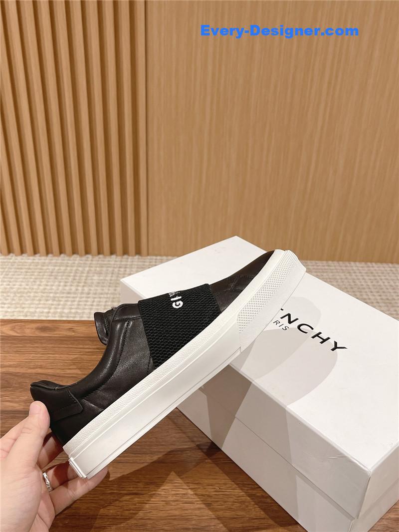 Givenchy Elastic Metal Buckle White Shoes