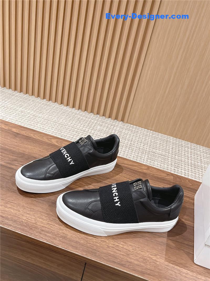 Givenchy Elastic Metal Buckle White Shoes