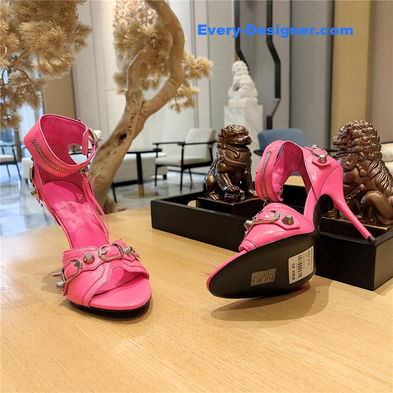 Ba1en*iaga studded fishmouth sandals