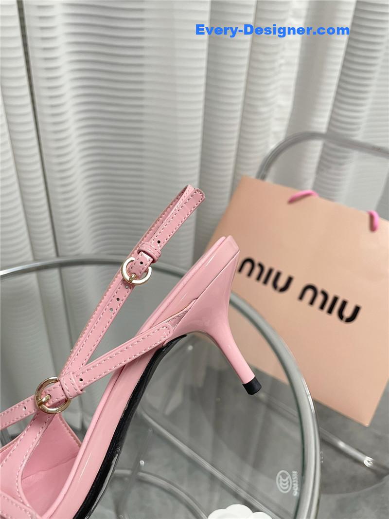 M1um1u spring and summer catwalk style kitten heel sandals