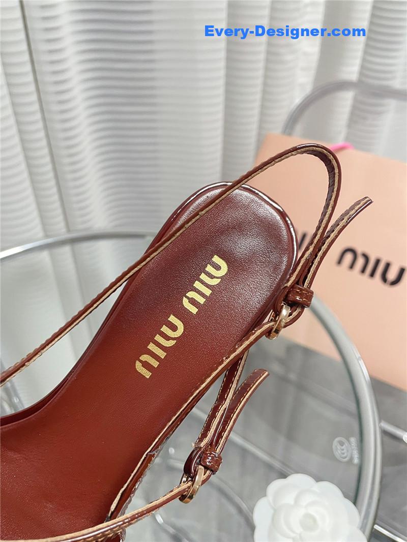 M1um1u spring and summer catwalk style kitten heel sandals
