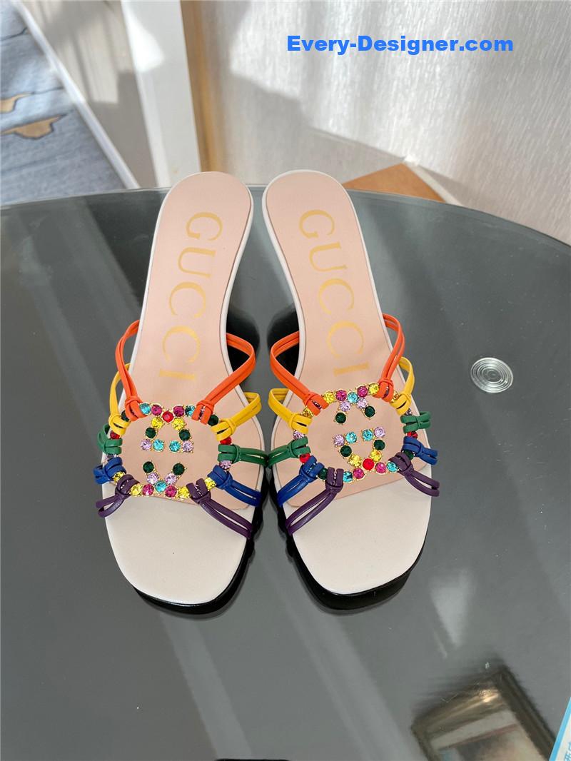 Gvc*1 new crystal embellished sandals and slippers