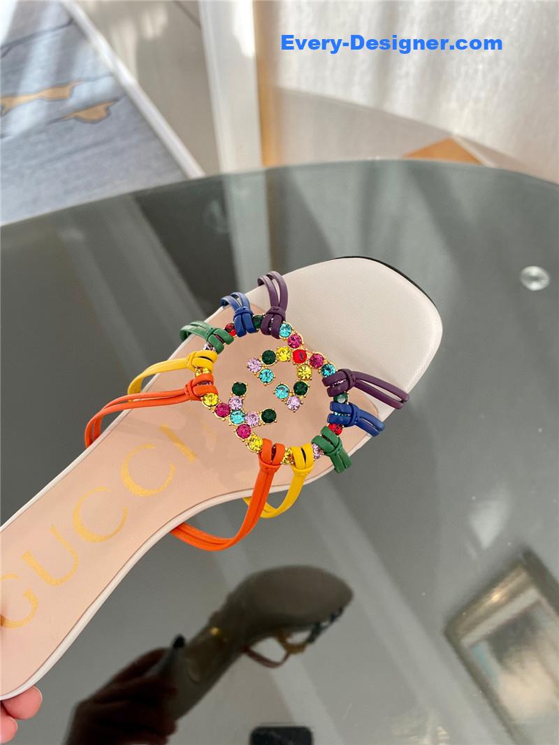 Gvc*1 new crystal embellished sandals and slippers