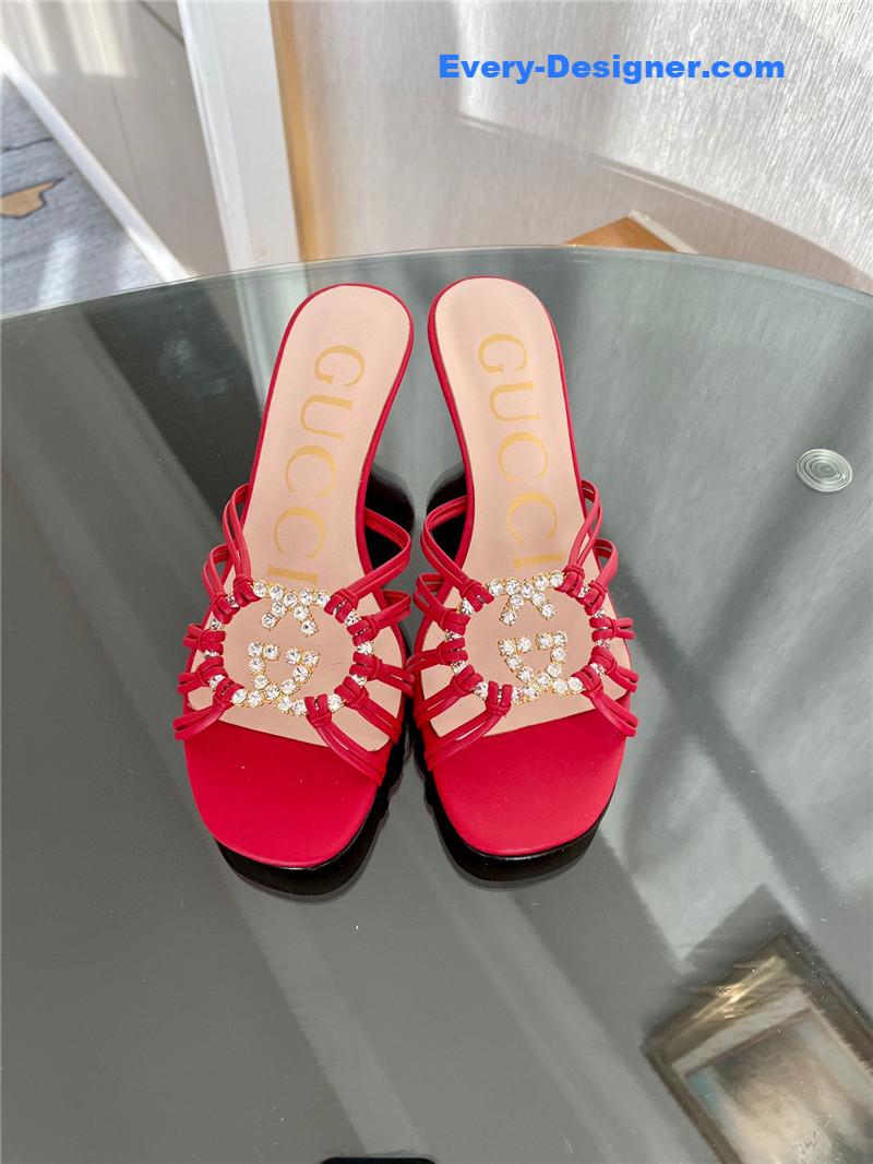Gvc*1 new crystal embellished sandals and slippers