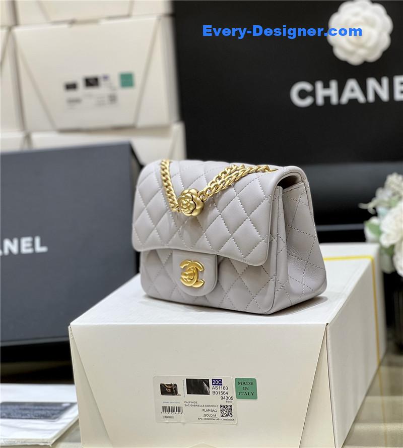 Ch**el cf camellia flap bag small