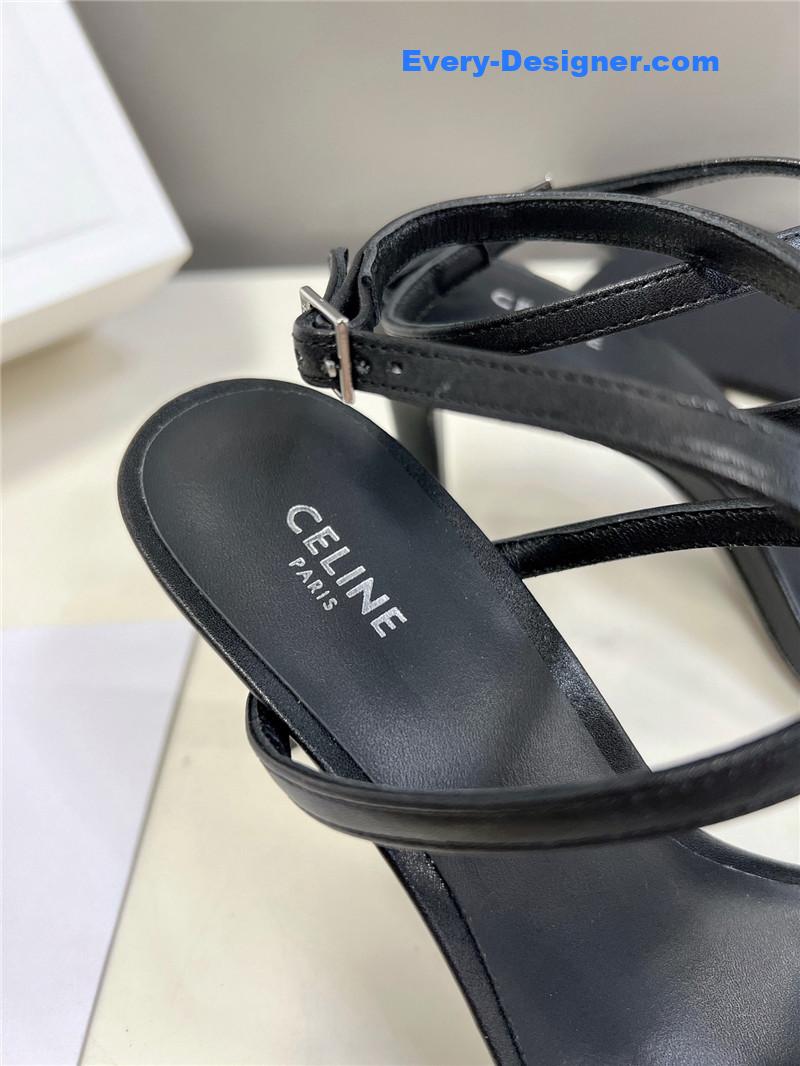 Ce1i*e logo high heel sandals