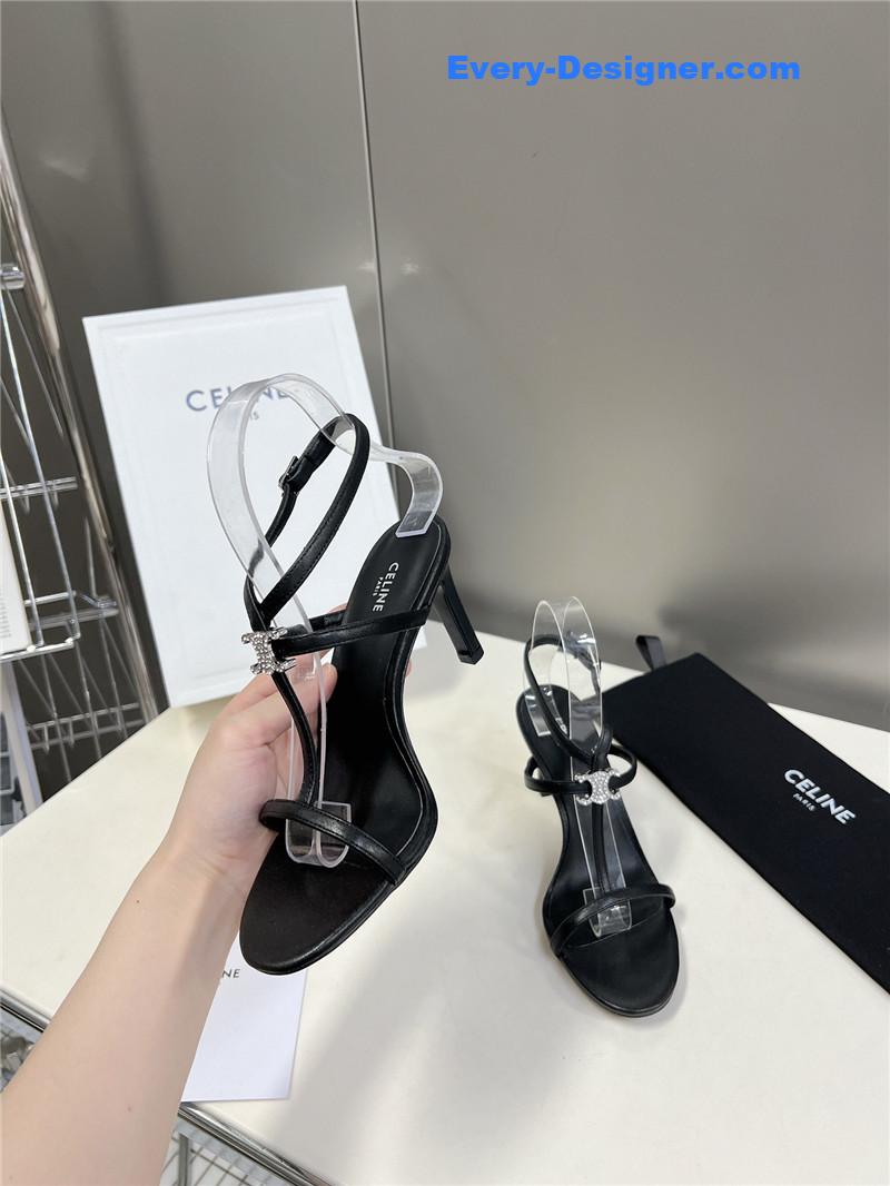Ce1i*e logo high heel sandals