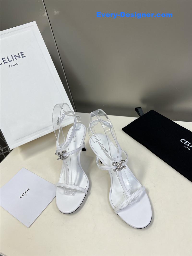 Ce1i*e logo high heel sandals