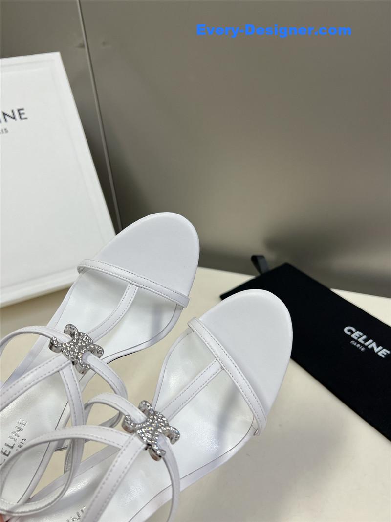 Ce1i*e logo high heel sandals