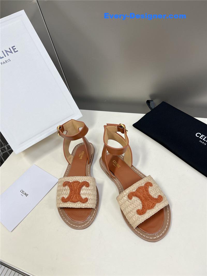 Ce1i*e logo flat sandals