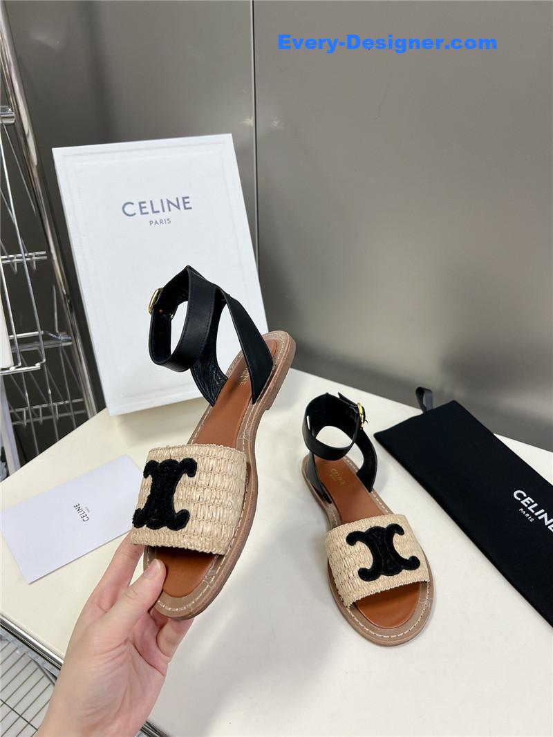 Ce1i*e logo flat sandals