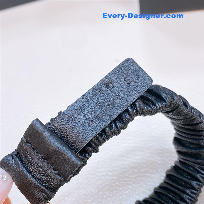Ch**el calfskin elastic belt