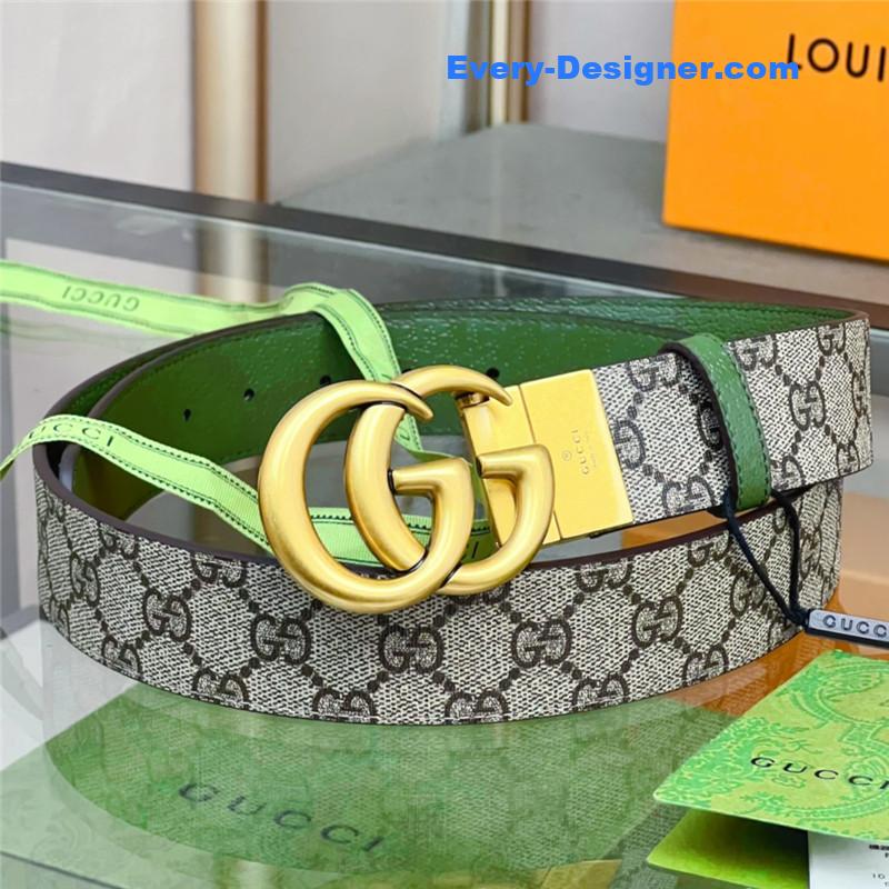 Gvc*1 reversible belt with double g buckle