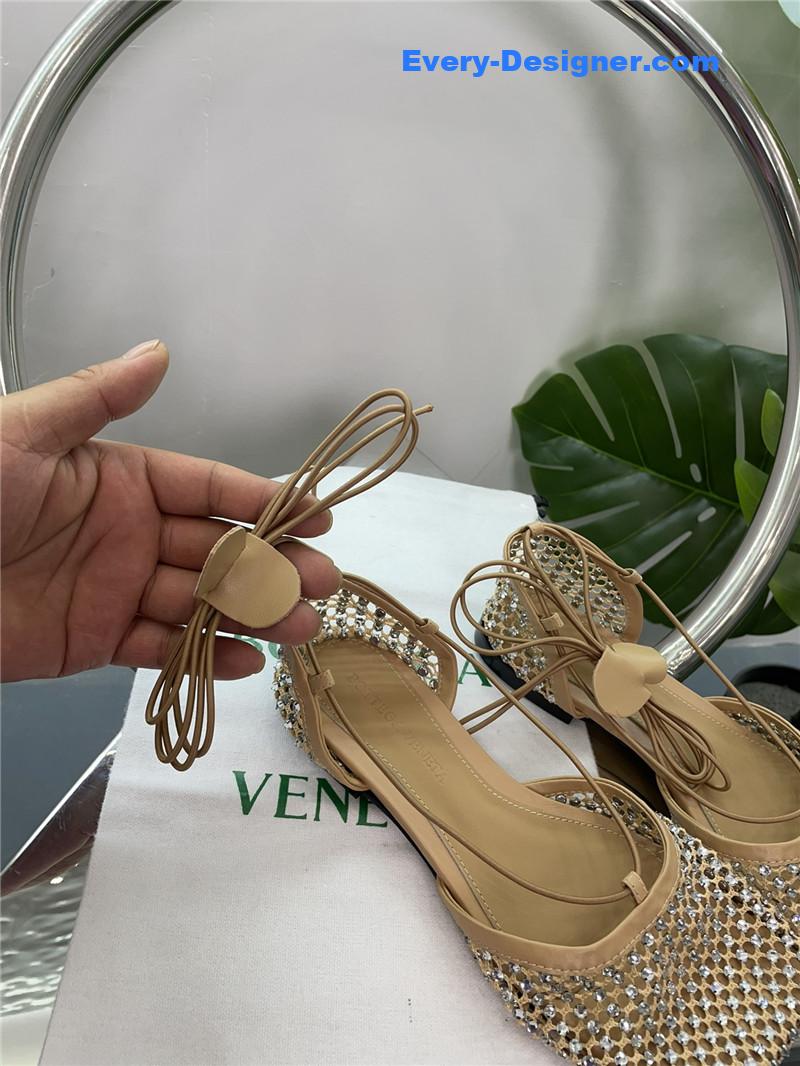 b0tt*ga ven*ta new mesh D1am0nd roman series sandals