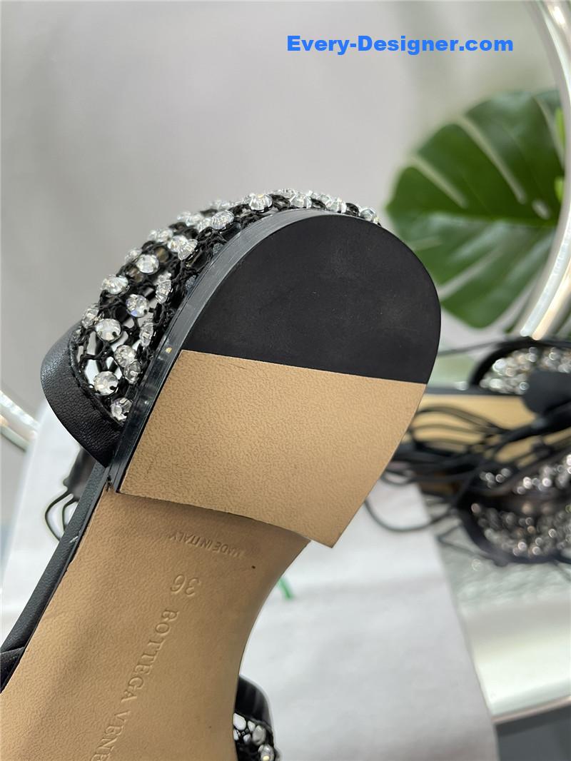 b0tt*ga ven*ta new mesh D1am0nd roman series sandals