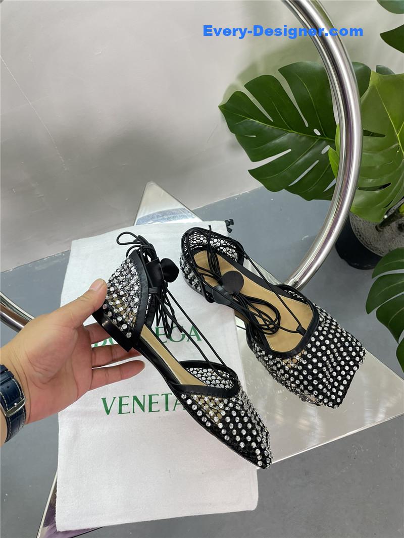 b0tt*ga ven*ta new mesh D1am0nd roman series sandals
