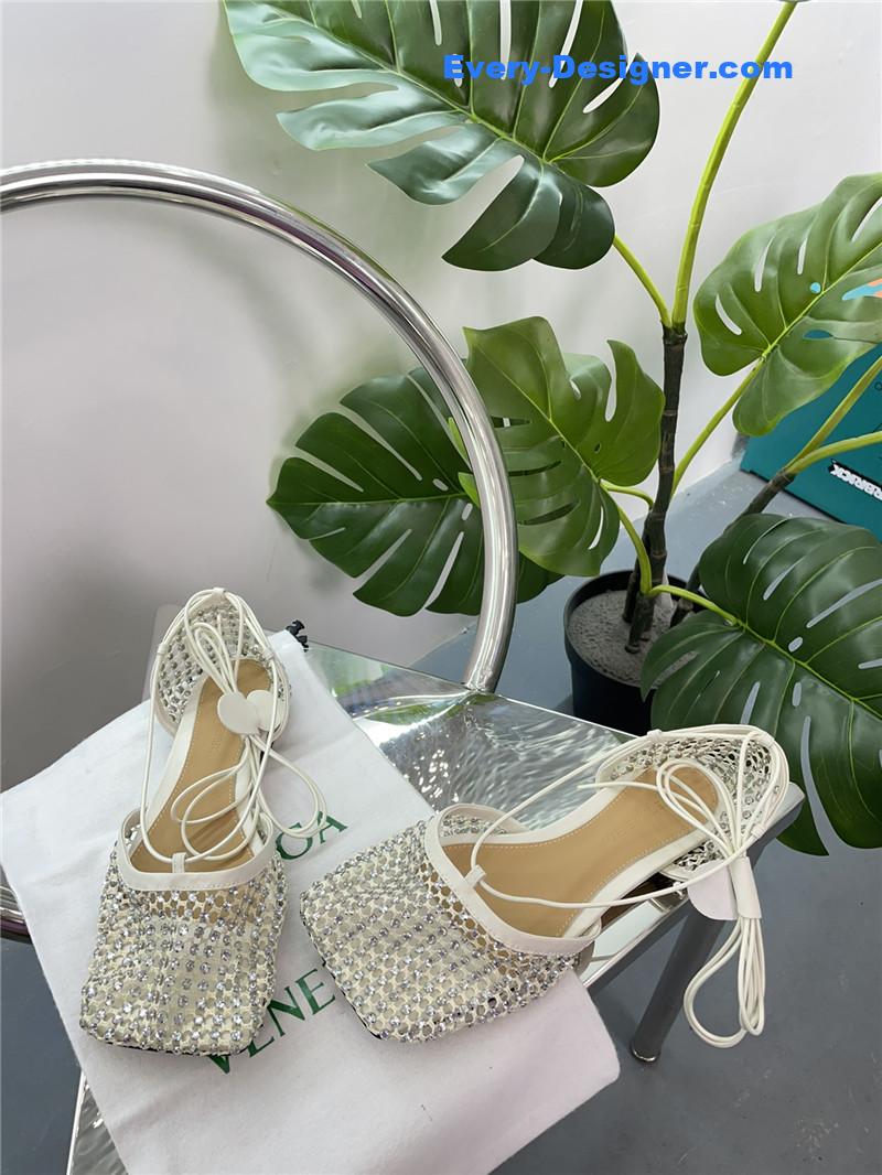 b0tt*ga ven*ta new mesh D1am0nd roman series sandals
