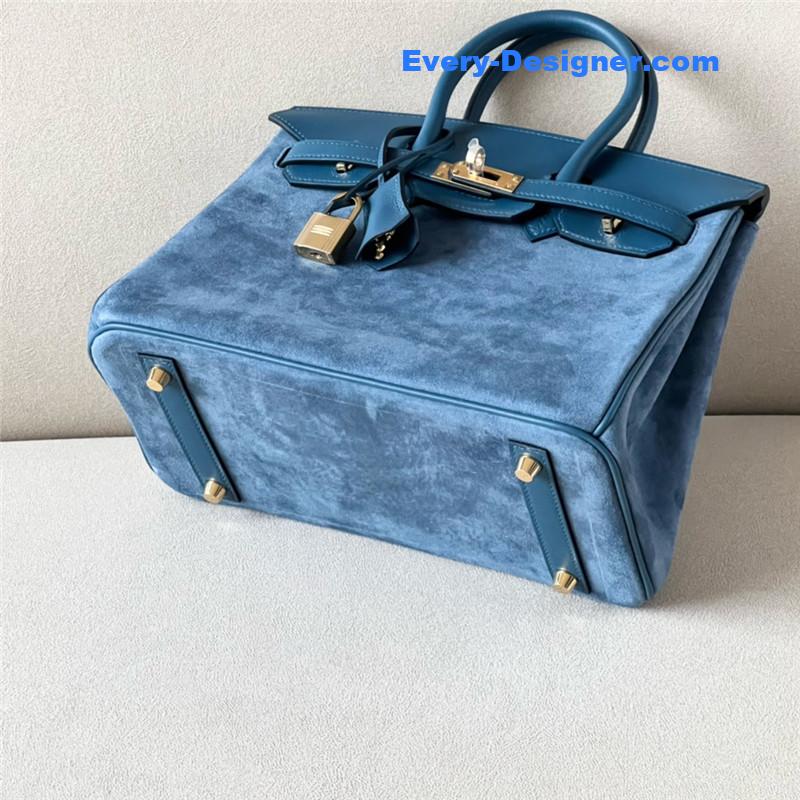 H**me5 birkin 25 suede bag