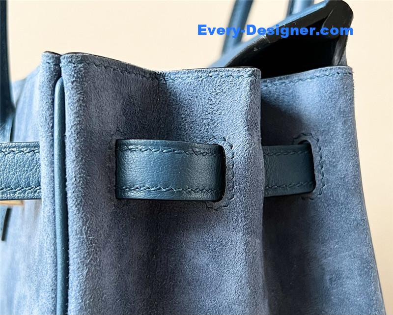 H**me5 birkin 25 suede bag