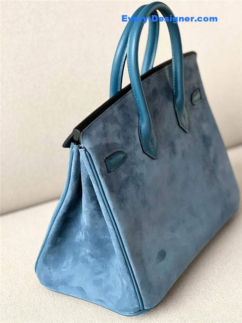 H**me5 birkin 25 suede bag