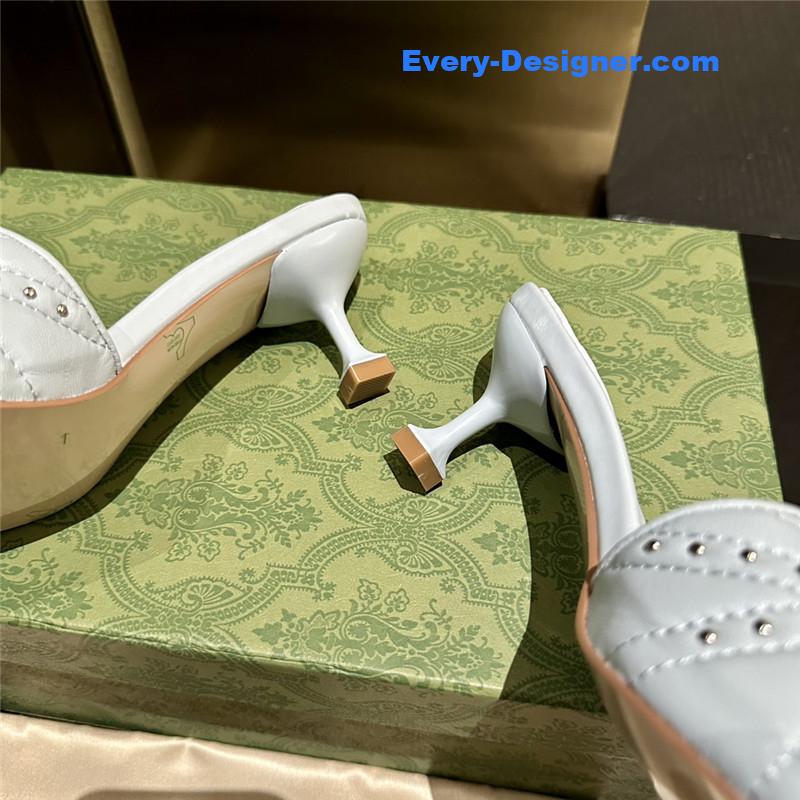 Gvc*1 high heel fish mouth sandals and slippers
