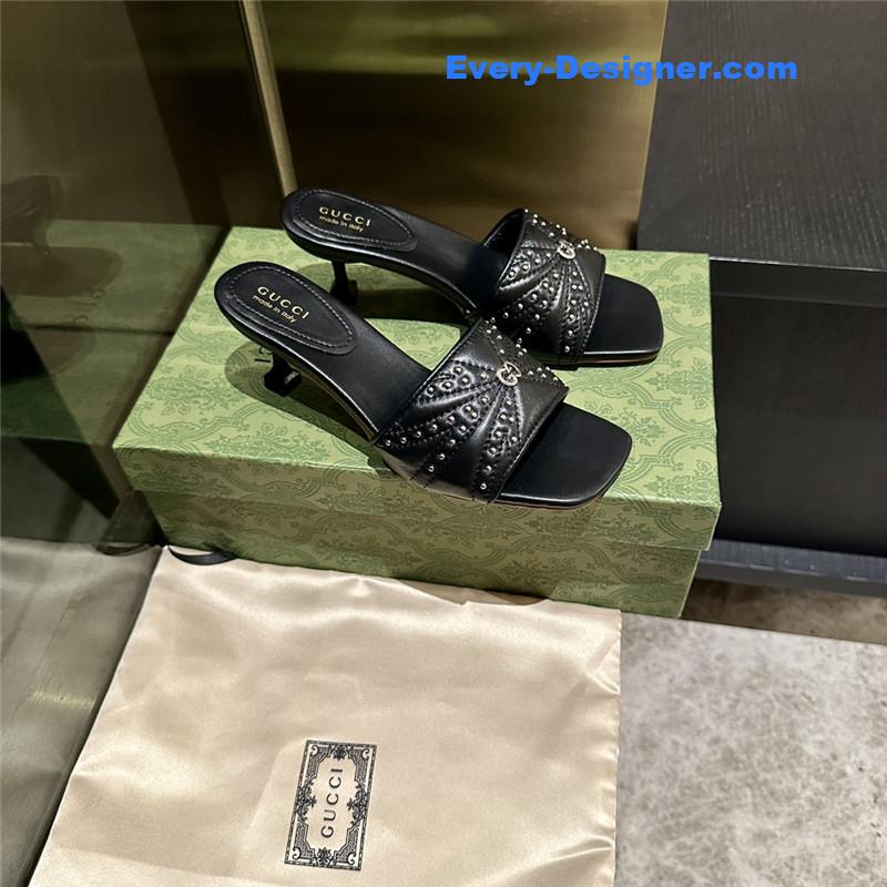 Gvc*1 high heel fish mouth sandals and slippers