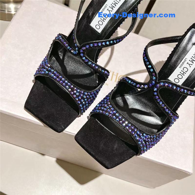 j1m*y ch00 hot D1am0nd series high-heeled sandals