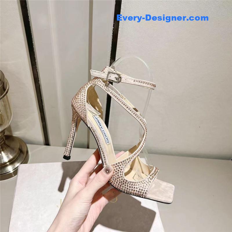 j1m*y ch00 hot D1am0nd series high-heeled sandals