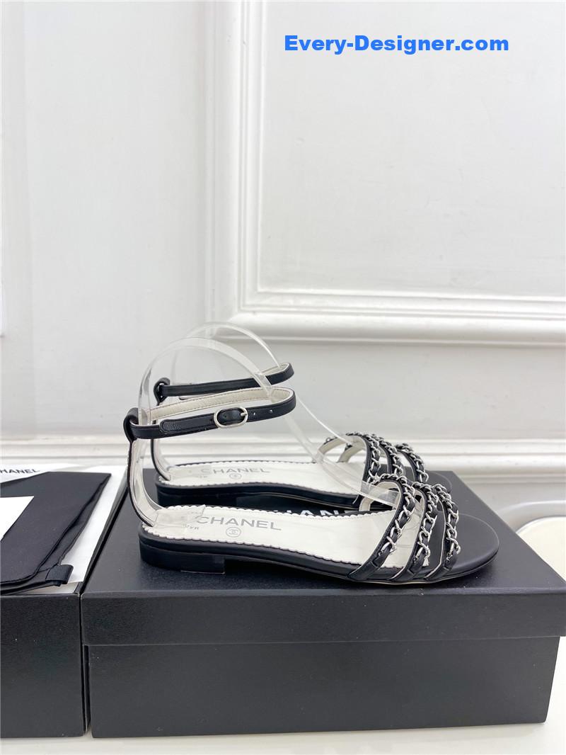 CC counter catwalk style chain sandals