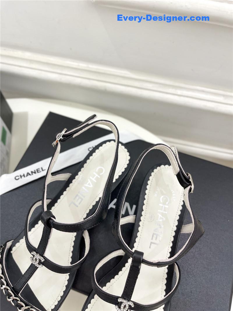 CC counter catwalk style chain sandals