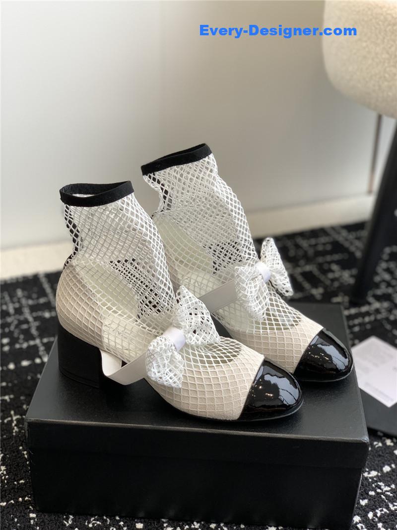 CC new Mary Jane mesh drill boots