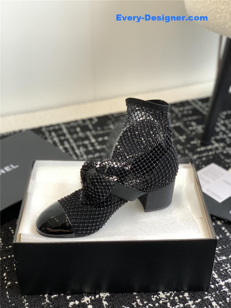 CC new Mary Jane mesh drill boots