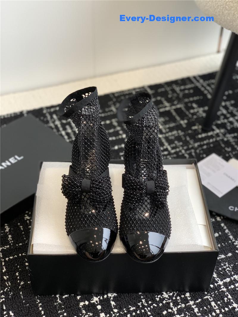 CC new Mary Jane mesh drill boots