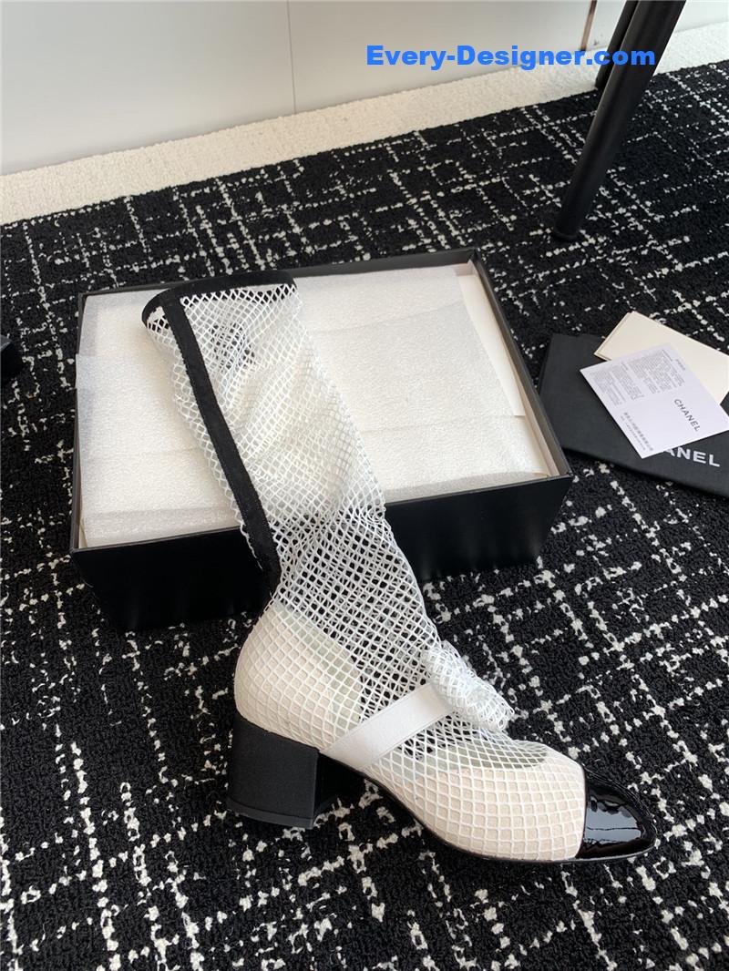 CC new Mary Jane mesh drill boots