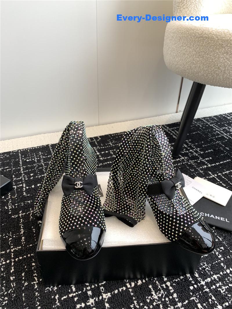 CC new Mary Jane mesh drill boots