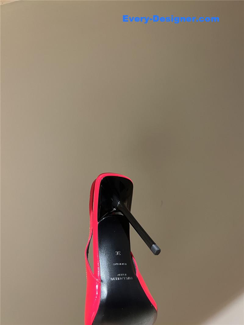 Y51 strap back elastic pointed toe high heel sandals