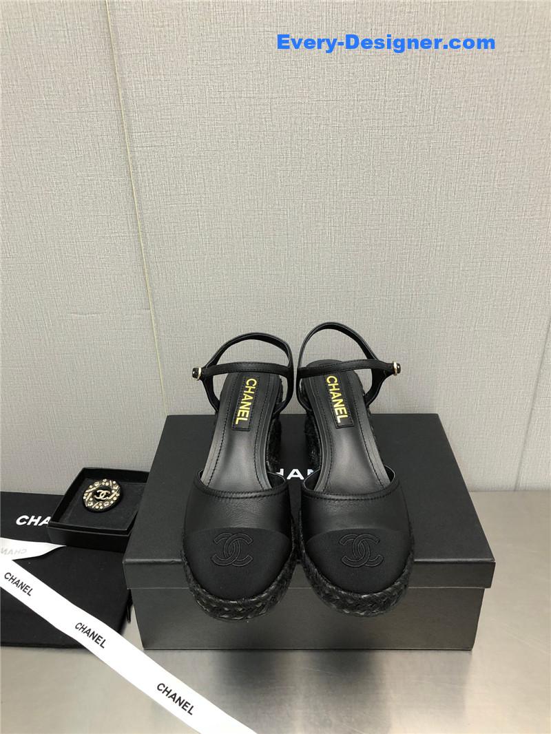 CC Mary Jane hollow wedge sandals