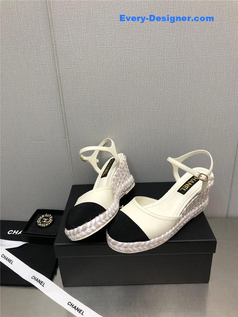 CC Mary Jane hollow wedge sandals