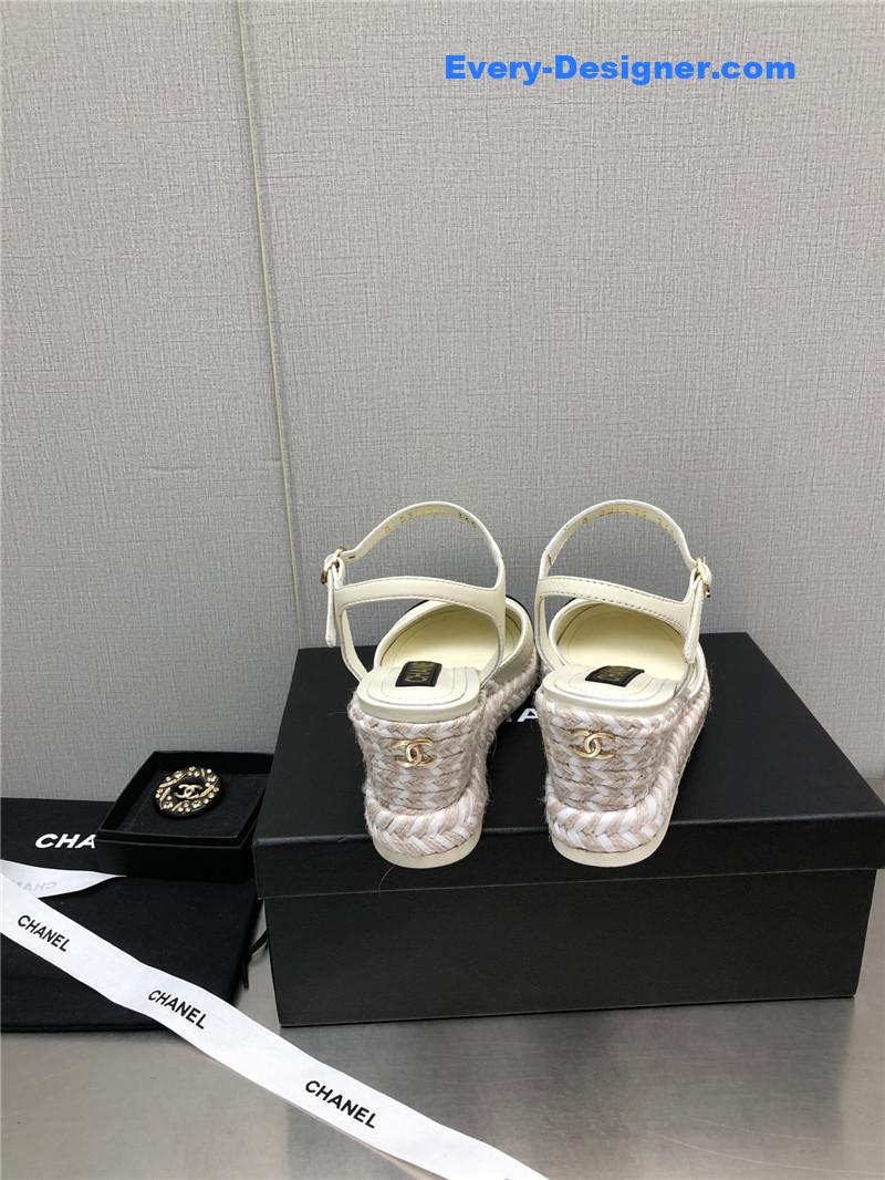 CC Mary Jane hollow wedge sandals