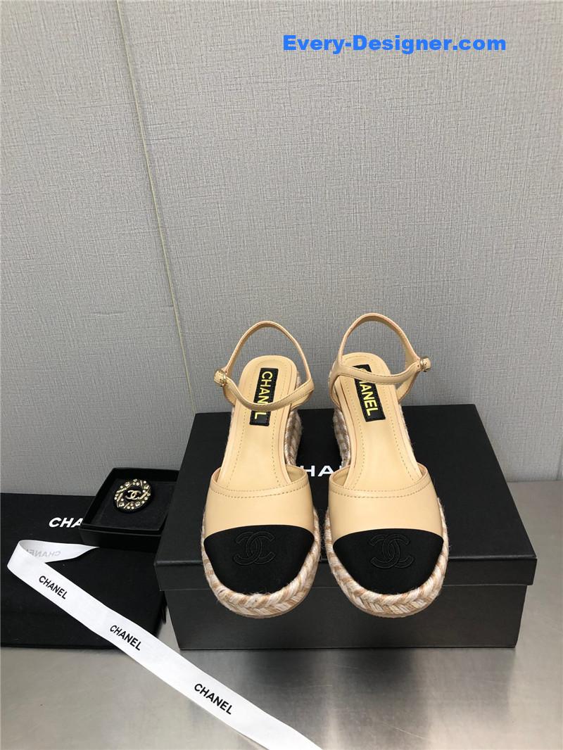 CC Mary Jane hollow wedge sandals