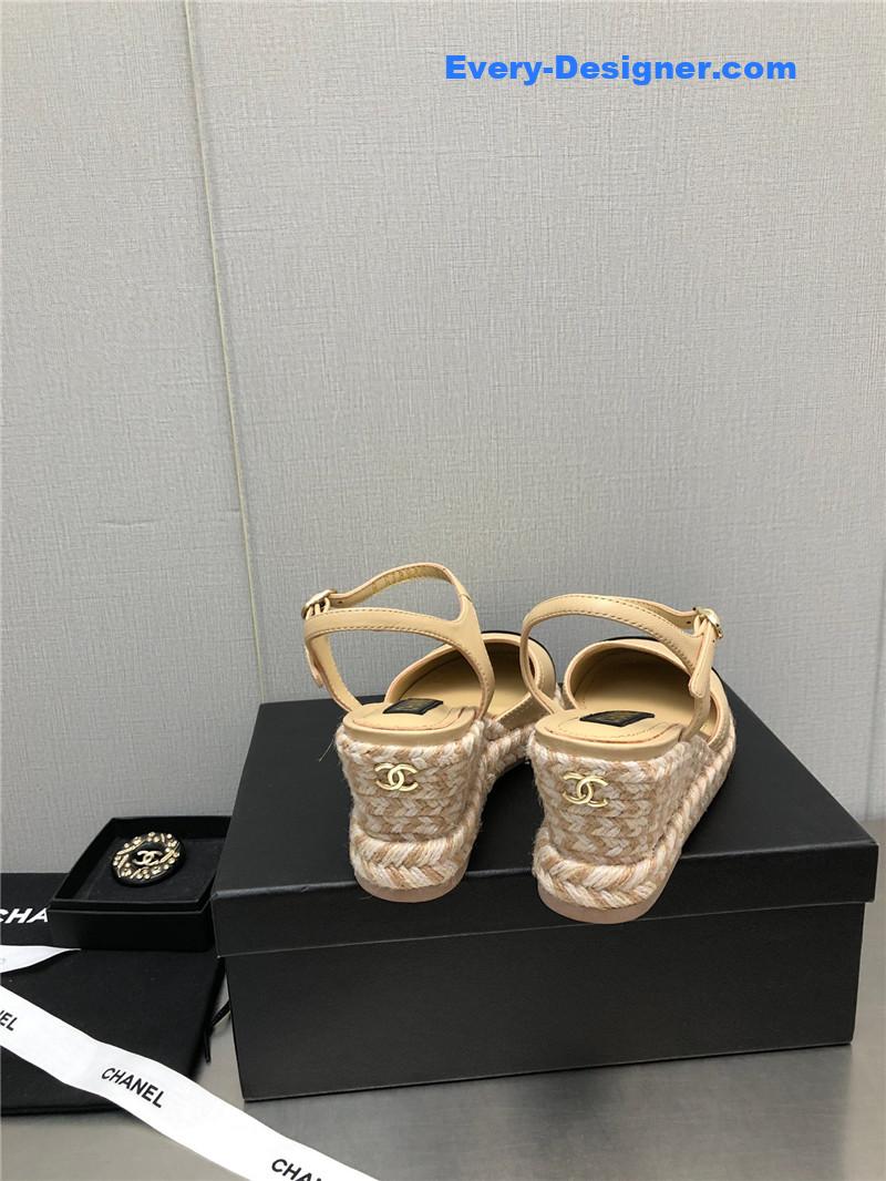 CC Mary Jane hollow wedge sandals