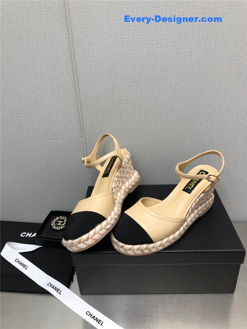 CC Mary Jane hollow wedge sandals