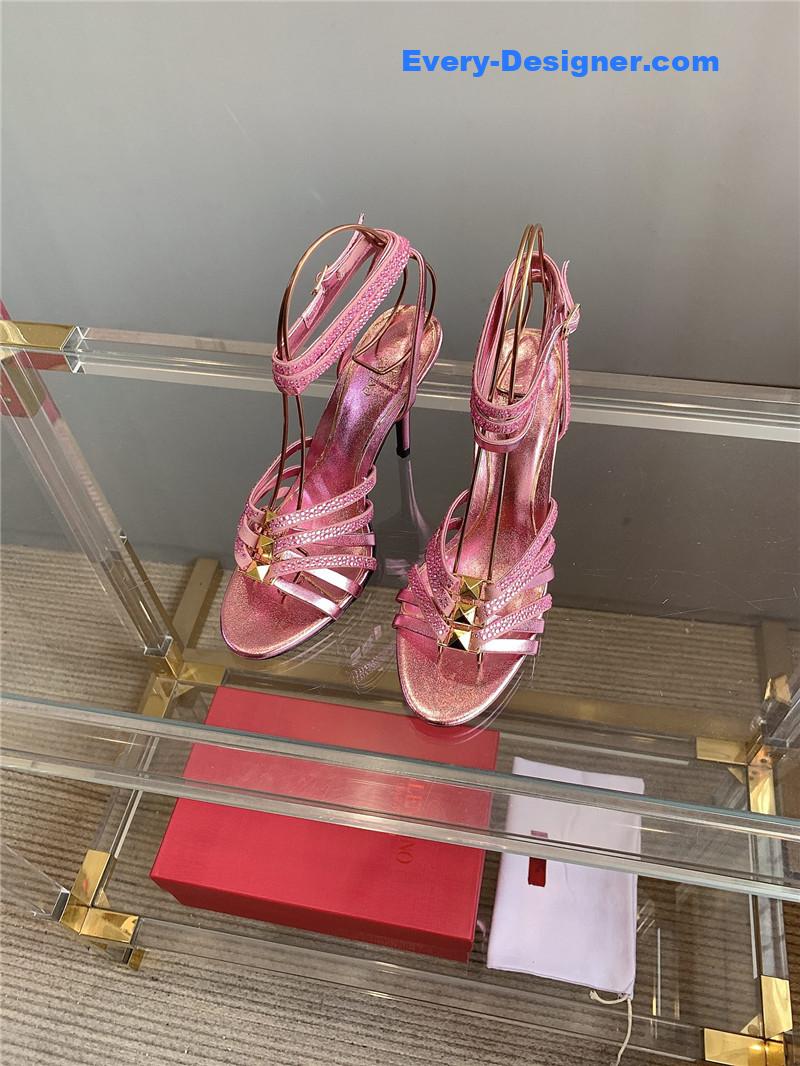 Va1e*ntin0 rhinestone high heel sandals