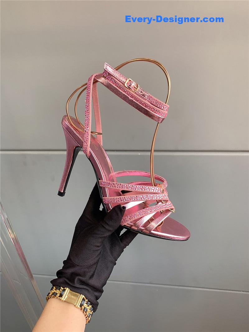 Va1e*ntin0 rhinestone high heel sandals