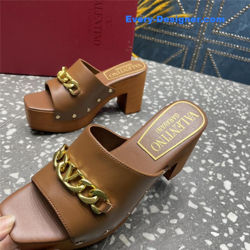 Va1e*ntin0 metal chain high heel sandals