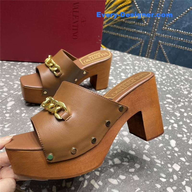 Va1e*ntin0 metal chain high heel sandals